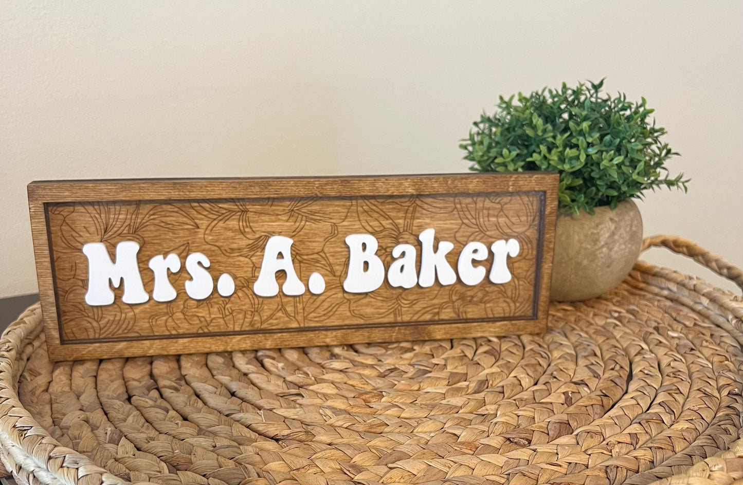 Teacher Name Plate