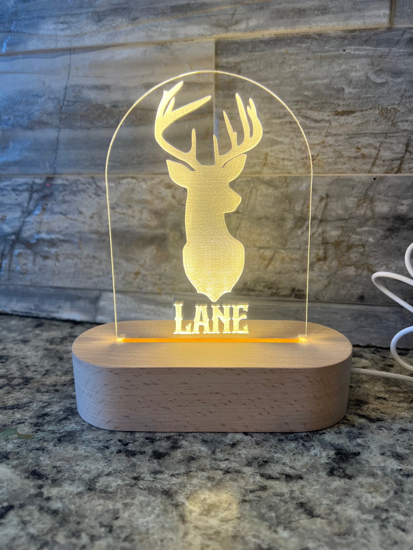 Deer Head/Name LED night light