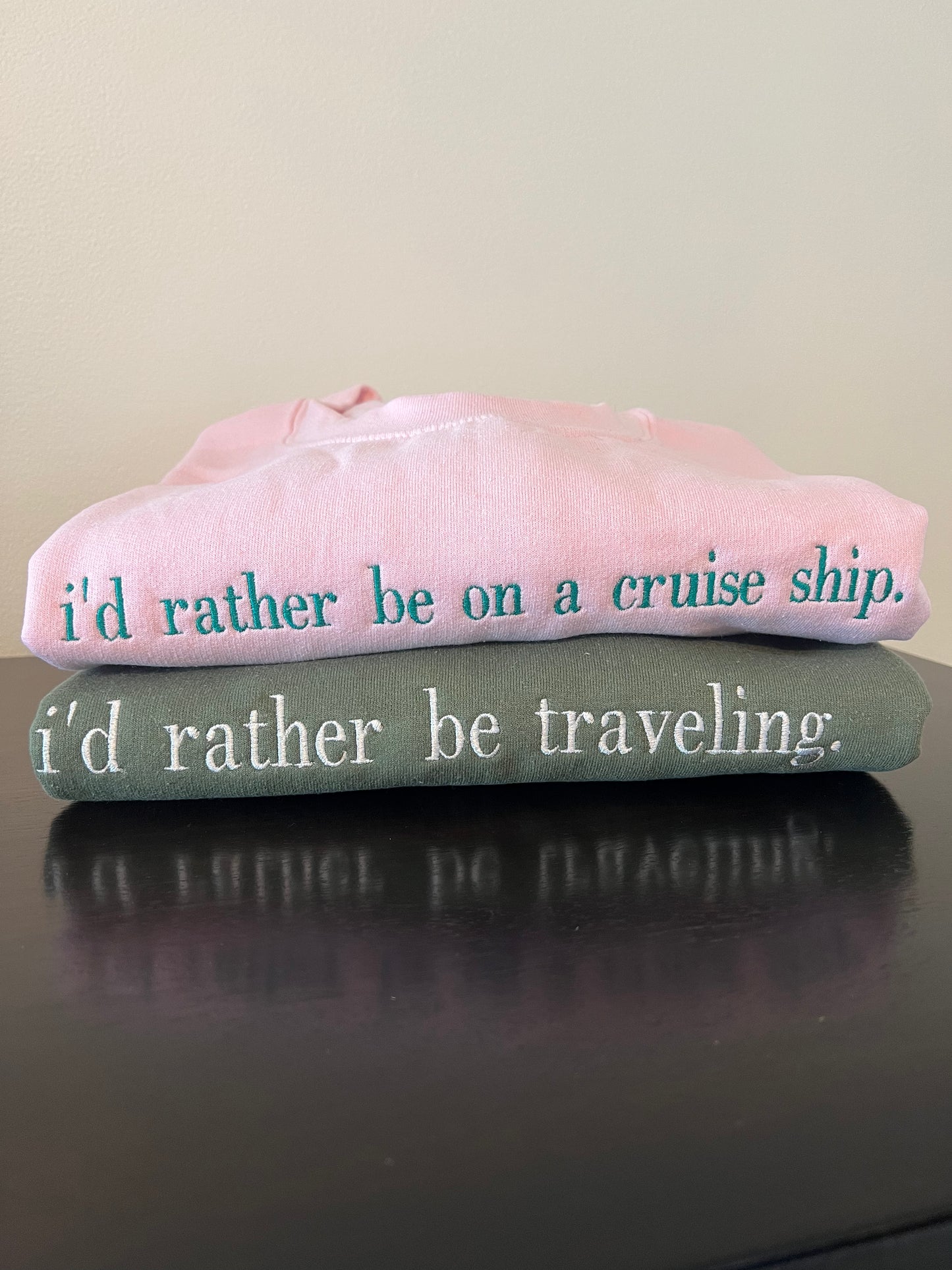 I’d rather be at…