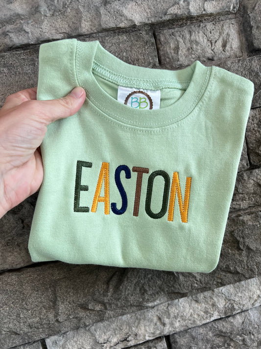 Personalized Little Boy Name Tee