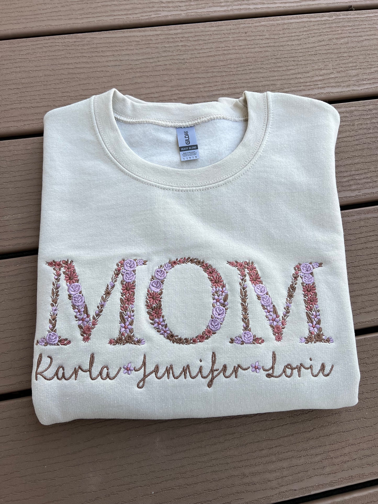 MOM Floral Sweatshirt