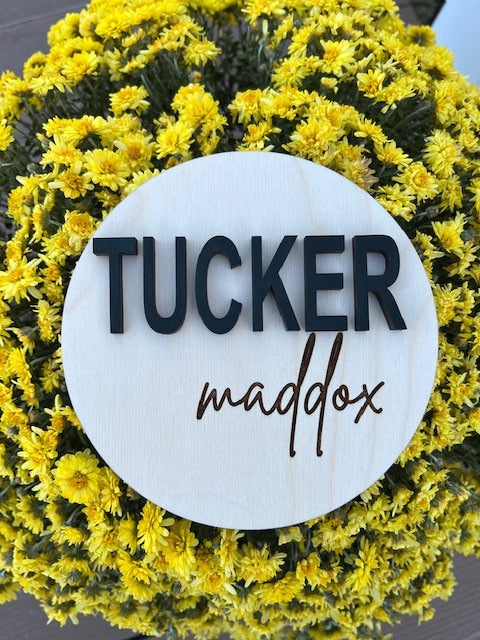 Birth Announcement Sign