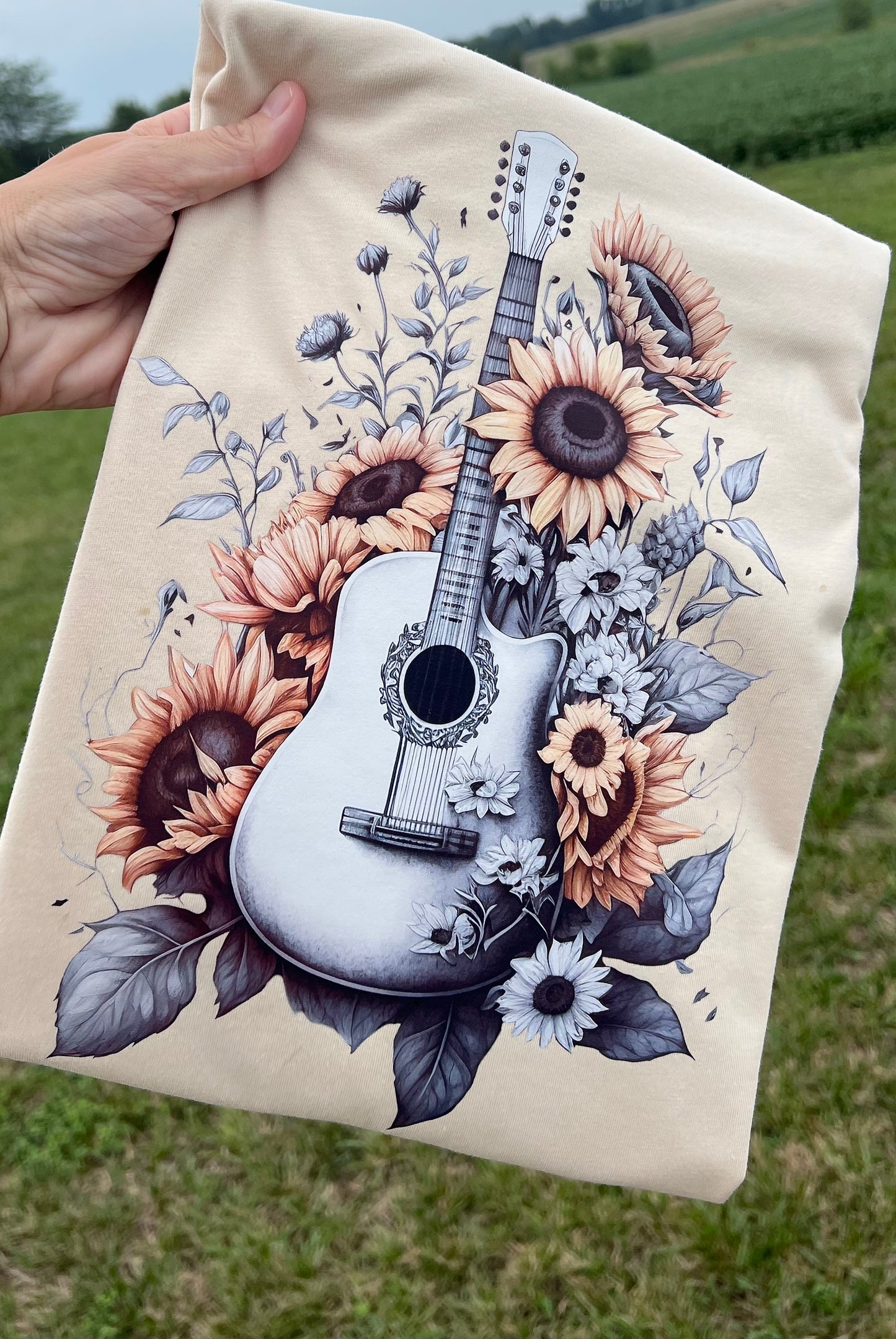 Guitars & Sunflowers Graphic