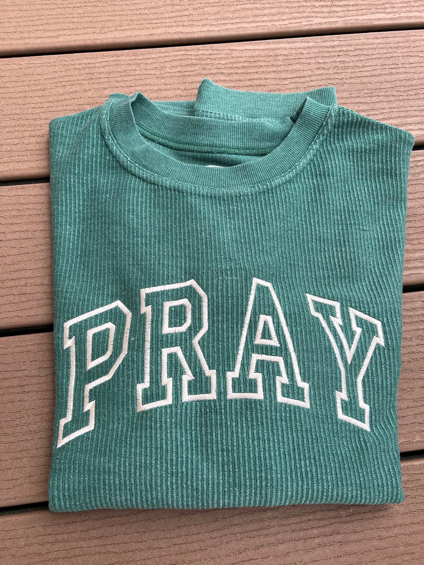 Pray Corded Crewneck