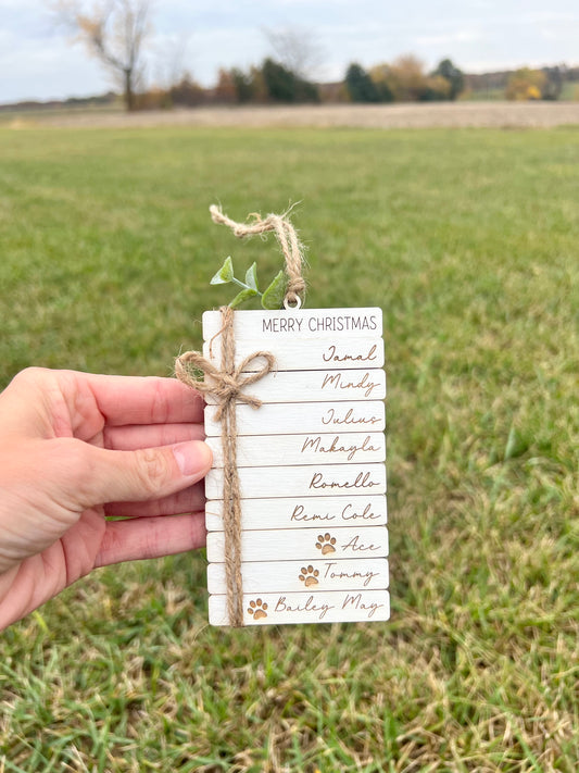 Farmhouse Book Stack Ornament