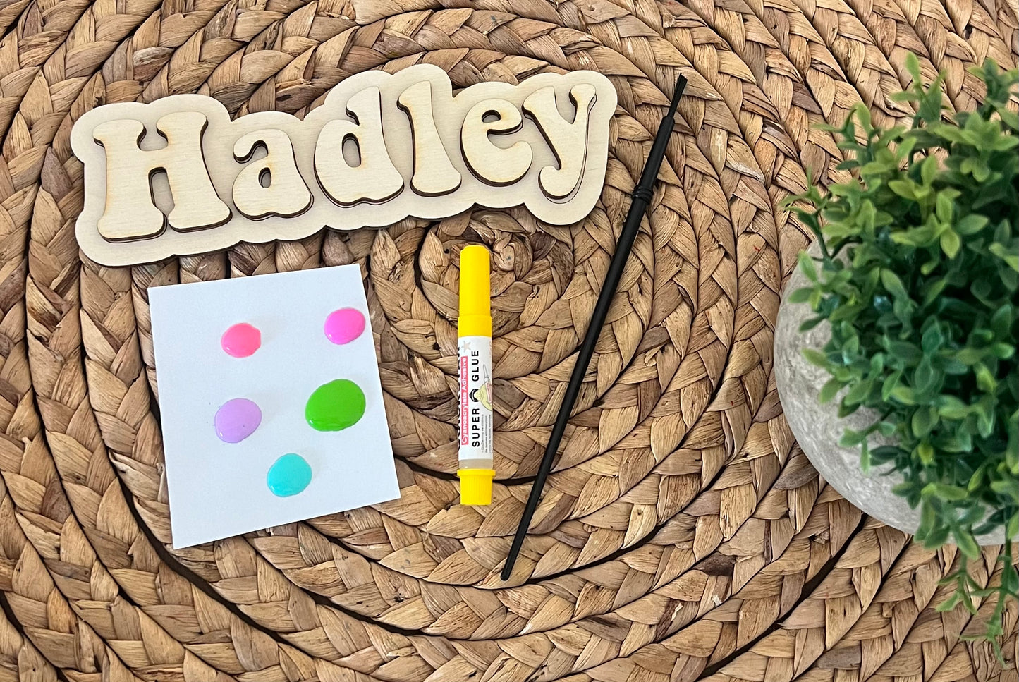 Wooden Name Paint Kits