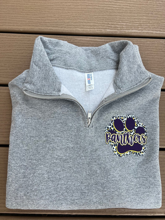 Quarter Zip Panthers Pullover