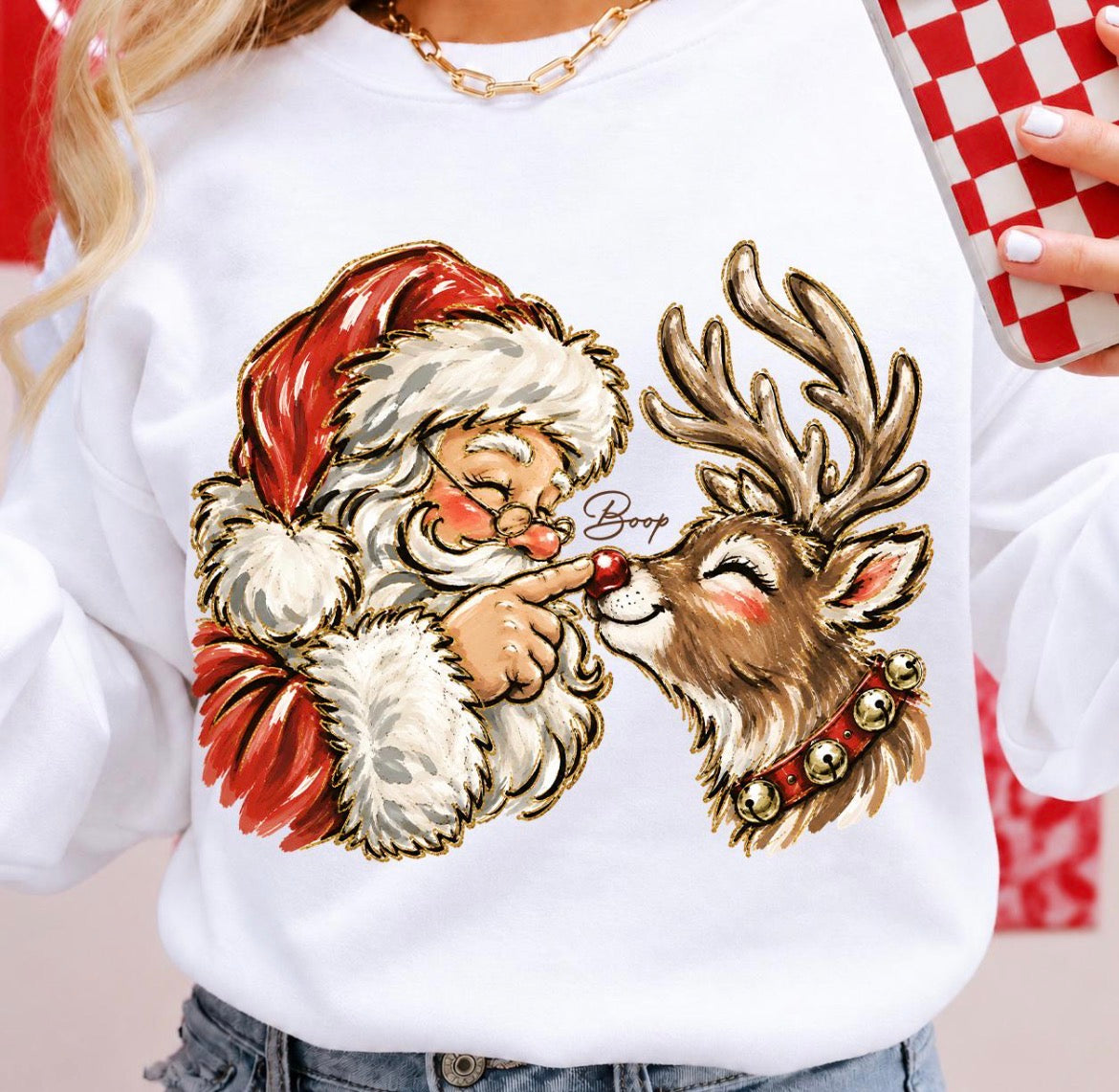 Boop Santa and Reindeer