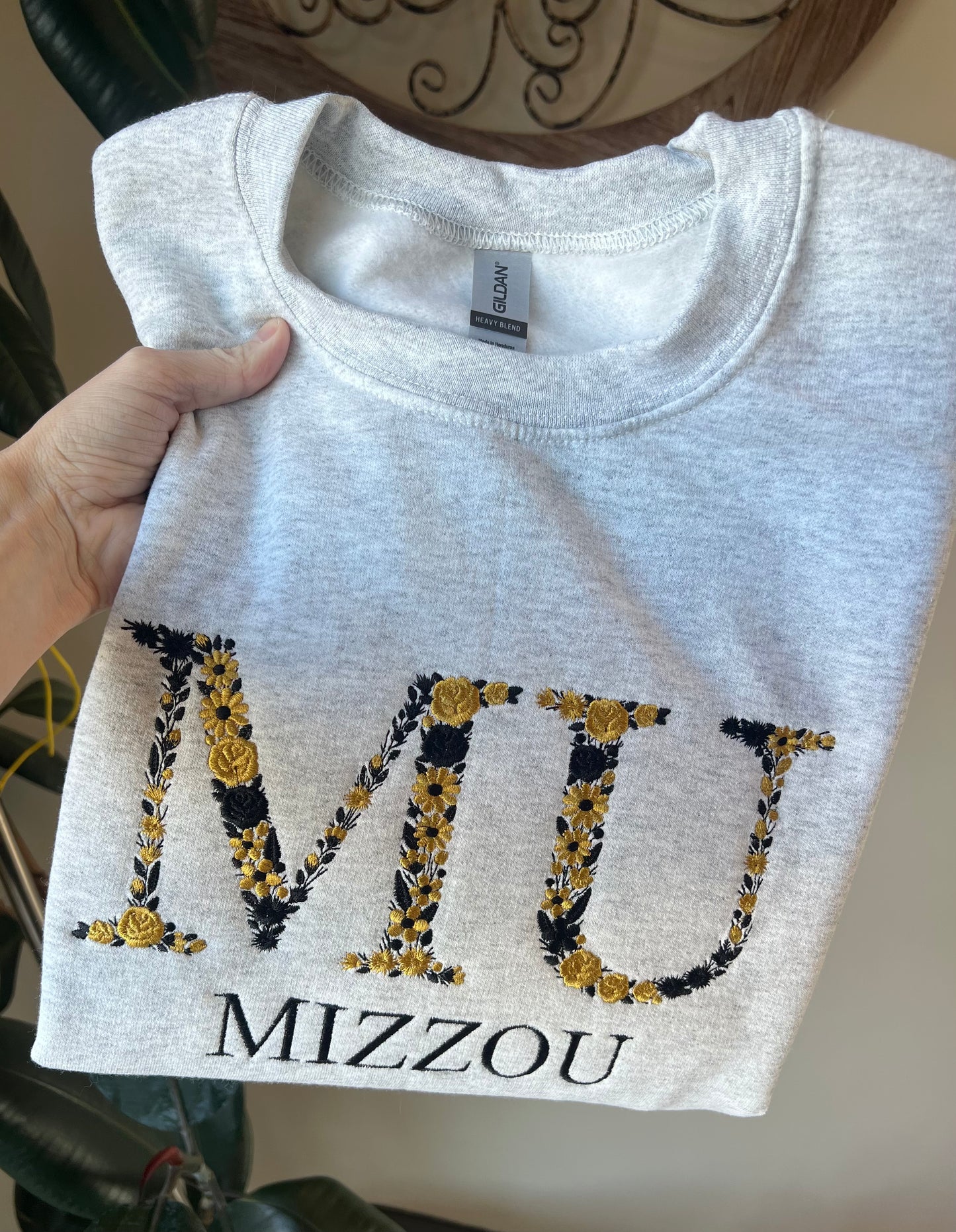 Mizzou Floral Embroidery