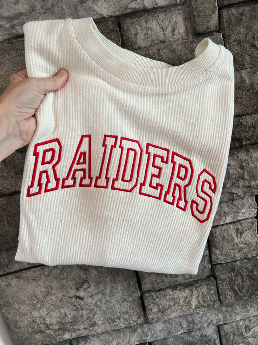 Raiders Corded Crewneck