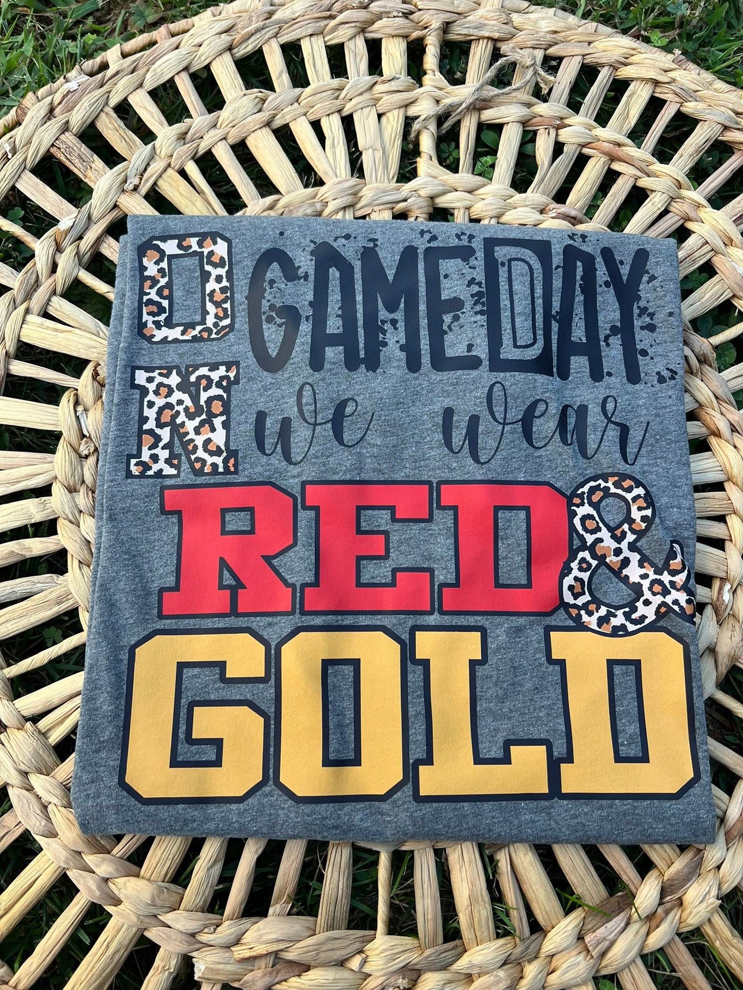 On Gameday we wear Red & Gold