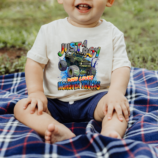 Just A Boy Who Loves Monster Trucks