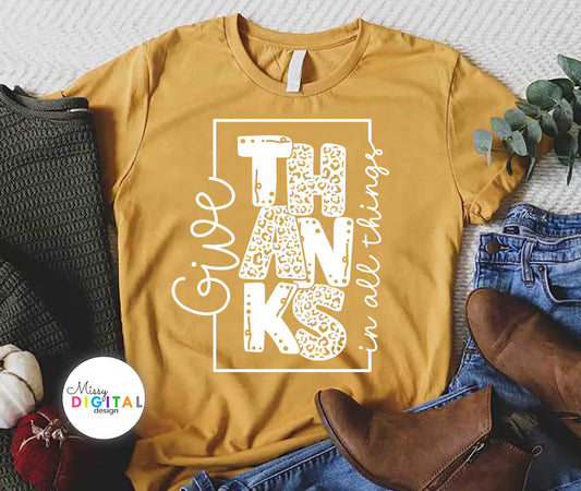 Give THANKS in all things